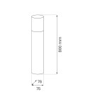 Standing garden lamps - Eko-Light Harlem Garden Pole 1xE27 IP44 80cm EKO1712 - product 3