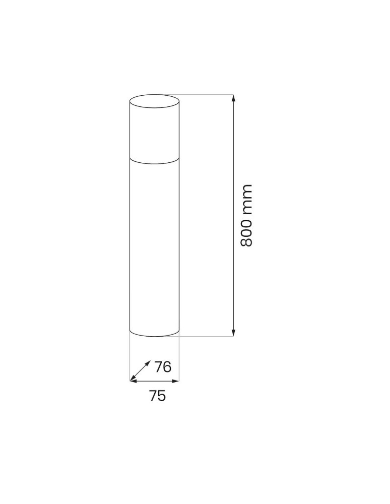 Standing garden lamps - Eko-Light Harlem Garden Pole 1xE27 IP44 80cm EKO1712 - product kolory-swiatla.pl 3
