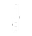 Single pendant lamps - Milagro BATO Smoked 4W LED pendant lamp ML1396 - product 5