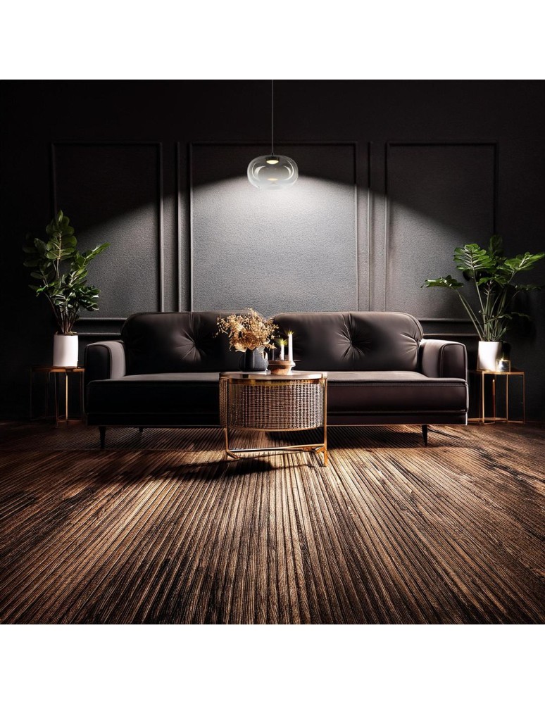 Single pendant lamps - Milagro VASO 1 SMOKED 4W pendant lamp ML1397 - product kolory-swiatla.pl 3