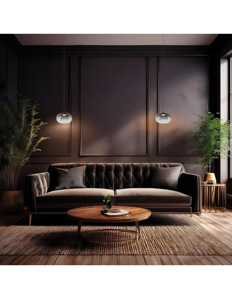 Single pendant lamps - Milagro VASO 1 SMOKED 4W pendant lamp ML1397 - product kolory-swiatla.pl 4