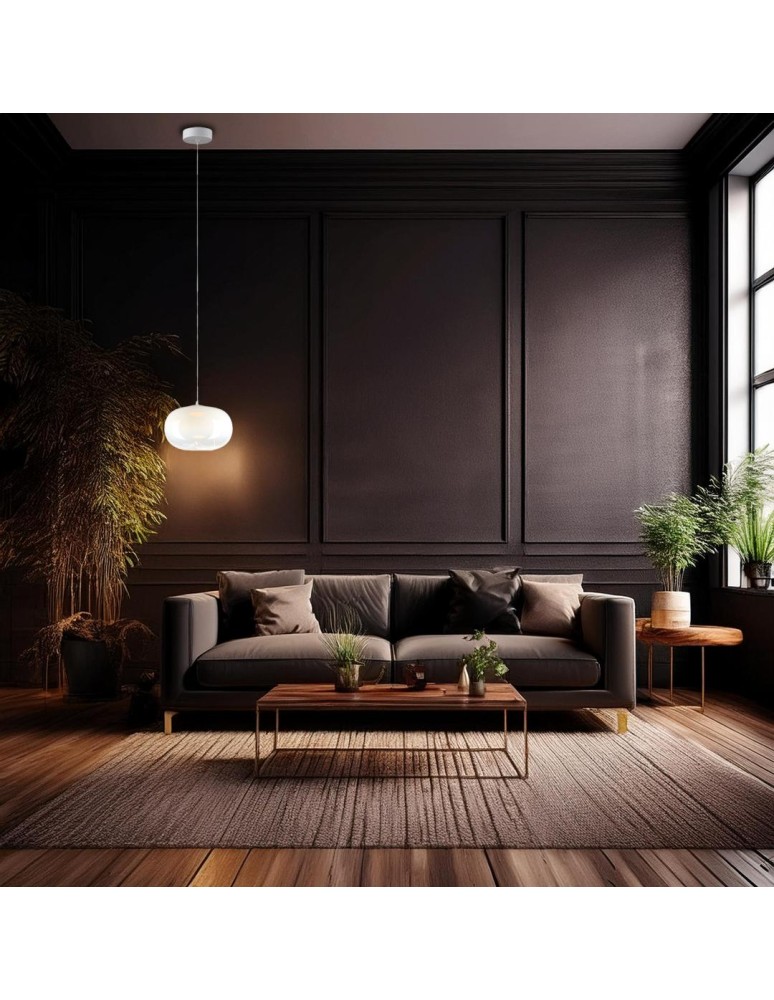 Single pendant lamps - Milagro VASO 1 WHITE 4W pendant lamp ML1398 - product kolory-swiatla.pl 3