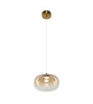 Single pendant lamps - Milagro VASO 1 AMBER 4W pendant lamp ML1399 - product 1