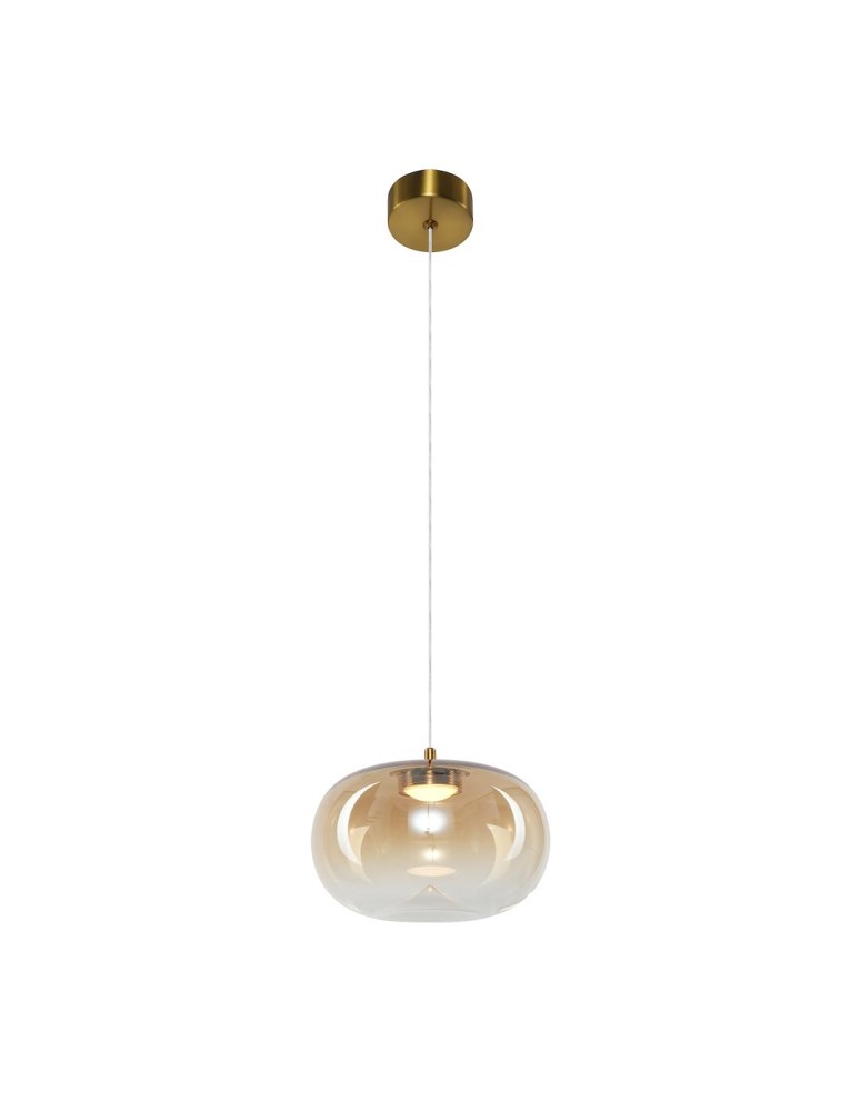 Single pendant lamps - Milagro VASO 1 AMBER 4W pendant lamp ML1399 - product kolory-swiatla.pl 1