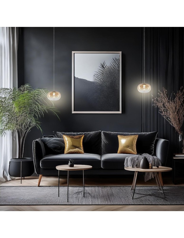 Single pendant lamps - Milagro VASO 1 AMBER 4W pendant lamp ML1399 - product kolory-swiatla.pl 4