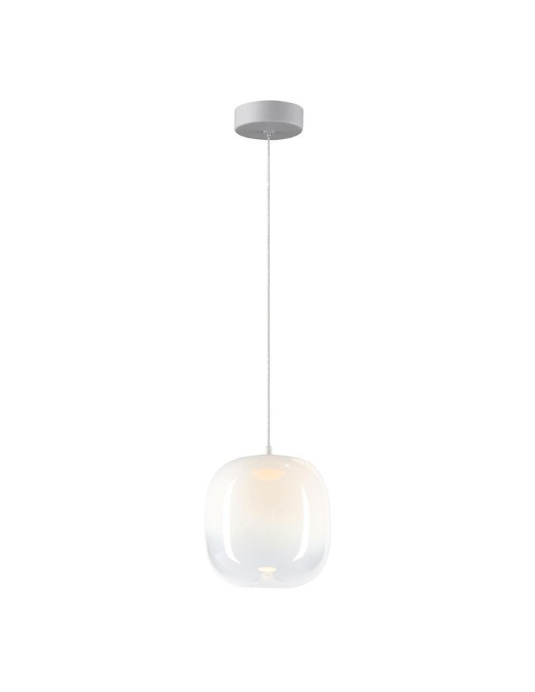 Single pendant lamps - Milagro VASO 2 WHITE 4W pendant lamp ML1401 - product kolory-swiatla.pl 1