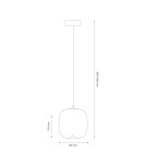 Single pendant lamps - Milagro VASO 2 WHITE 4W pendant lamp ML1401 - product 5