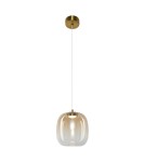 Single pendant lamps - Milagro VASO 2 AMBER 4W pendant lamp ML1402 - product 1