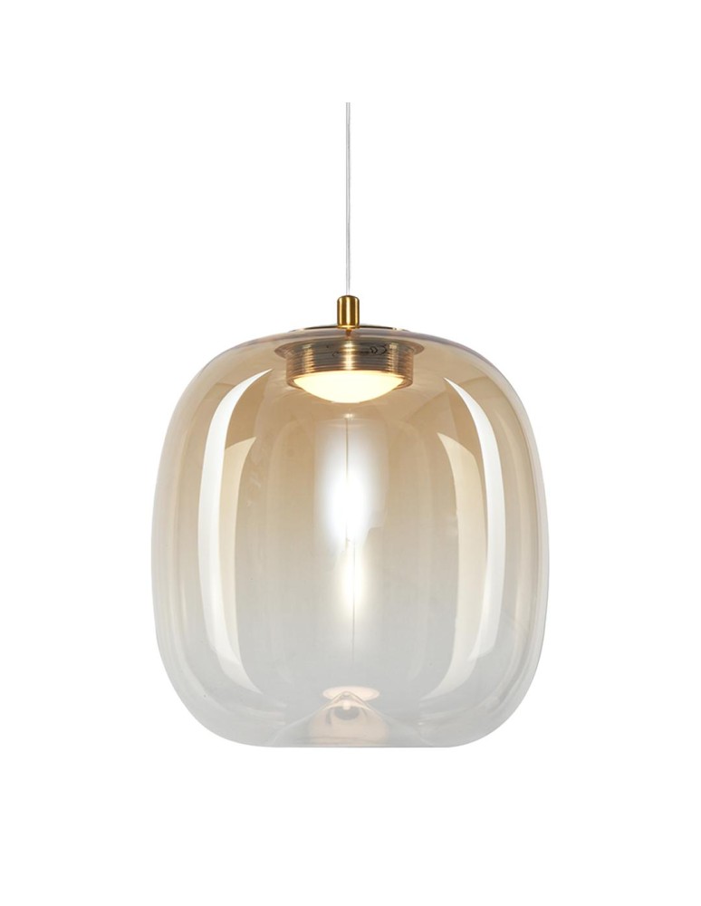 Single pendant lamps - Milagro VASO 2 AMBER 4W pendant lamp ML1402 - product kolory-swiatla.pl 2