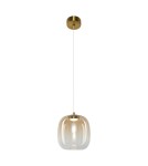 Single pendant lamps - Milagro VASO 2 AMBER 4W pendant lamp ML1402 - product 6