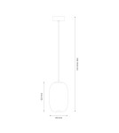 Single pendant lamps - Milagro VASO 3 SMOKED 4W pendant lamp ML1403 - product 5