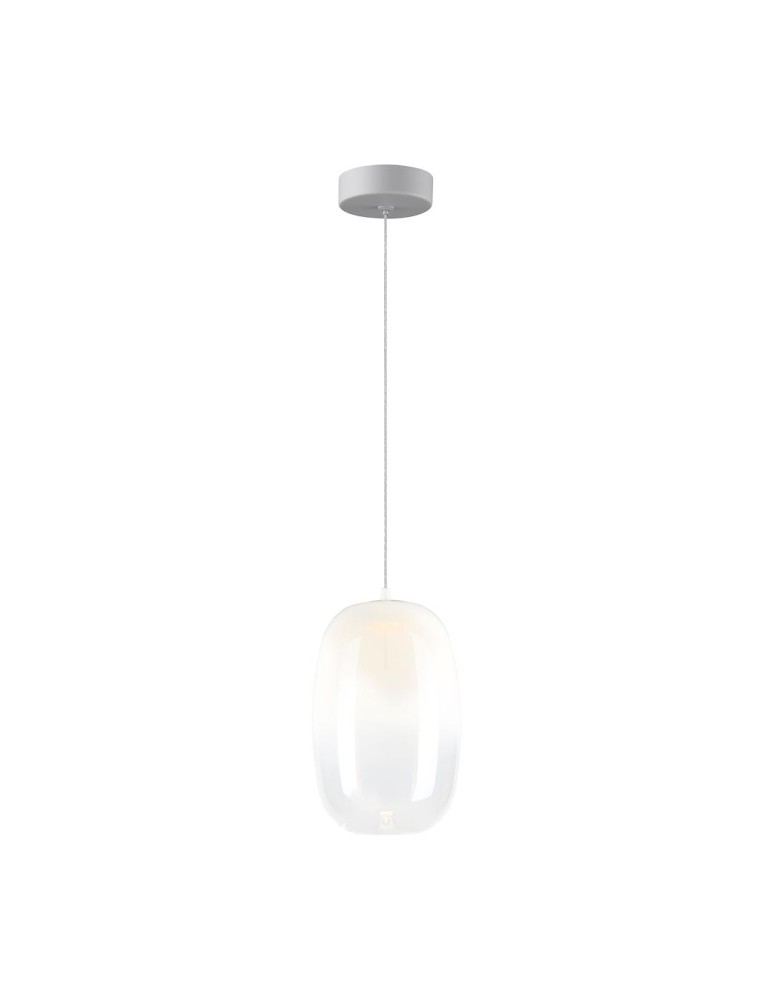 Single pendant lamps - Milagro VASO 3 WHITE 4W pendant lamp ML1404 - product kolory-swiatla.pl 1