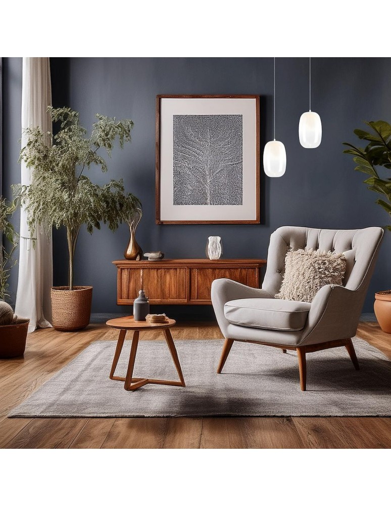 Single pendant lamps - Milagro VASO 3 WHITE 4W pendant lamp ML1404 - product kolory-swiatla.pl 4