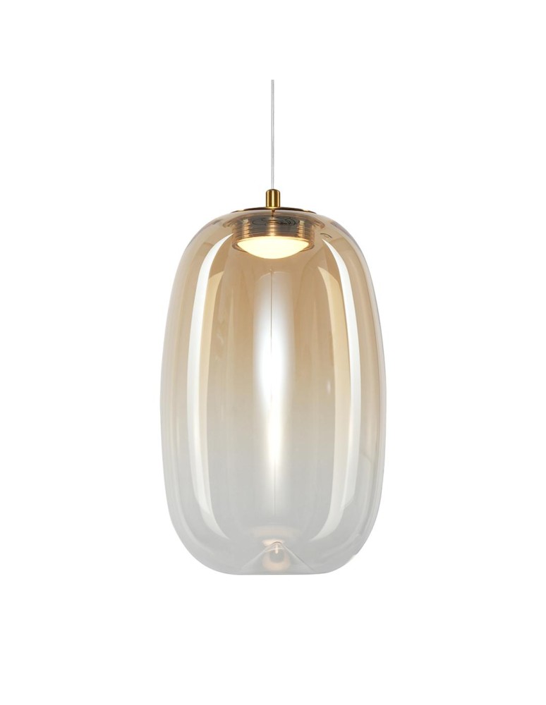 Single pendant lamps - Milagro VASO 3 AMBER 4W pendant lamp ML1405 - product kolory-swiatla.pl 2