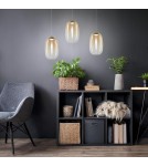 Single pendant lamps - Milagro VASO 3 AMBER 4W pendant lamp ML1405 - product 3