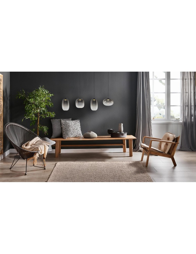 Pendant lamps on a strip - Milagro VASO SMOKED 15W pendant lamp ML1407 - product kolory-swiatla.pl 3