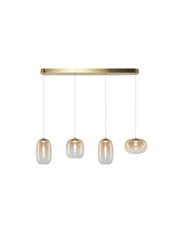 Milagro VASO AMBER 15W pendant lamp ML1408