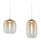 Pendant lamps on a strip - Milagro VASO AMBER 15W pendant lamp ML1408 - product 2