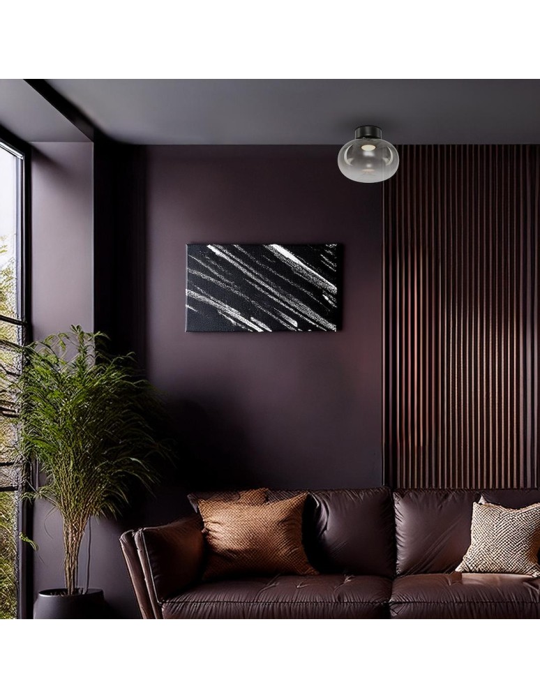 Scandinavian style ceiling lamps - Milagro VASO SMOKED 4W ceiling lamp ML1409 - product kolory-swiatla.pl 4