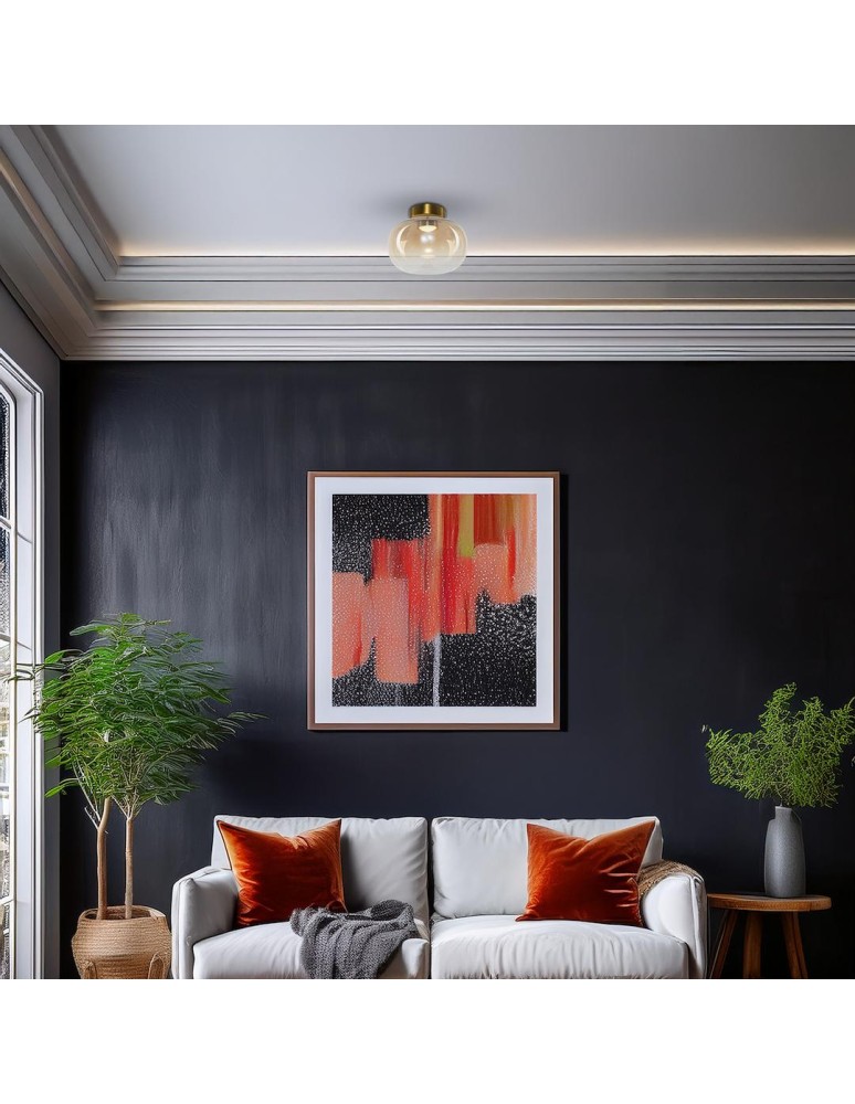 Scandinavian style ceiling lamps - Milagro VASO AMBER 4W ceiling lamp ML1411 - product kolory-swiatla.pl 4