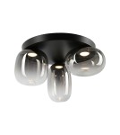 Scandinavian style ceiling lamps - Milagro VASO SMOKED 12W ceiling lamp ML1412 - product 1