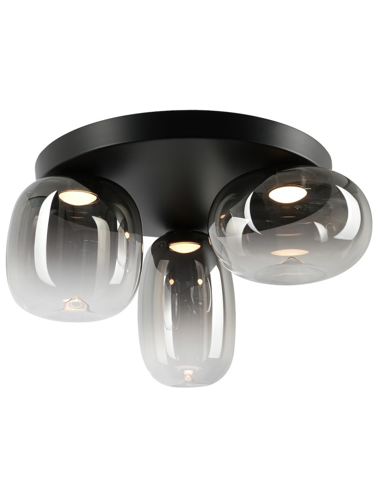 Scandinavian style ceiling lamps - Milagro VASO SMOKED 12W ceiling lamp ML1412 - product kolory-swiatla.pl 2