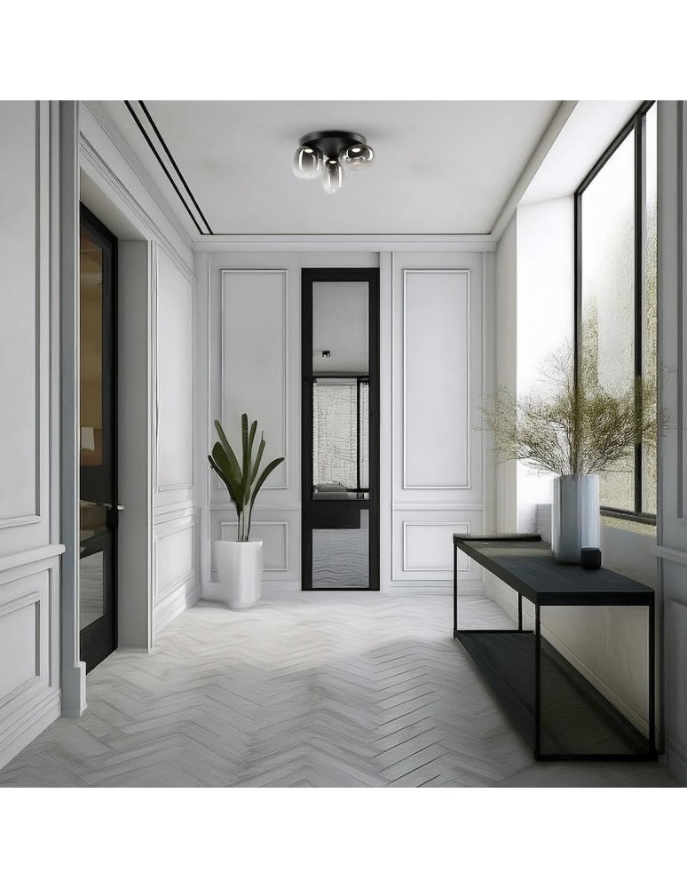 Scandinavian style ceiling lamps - Milagro VASO SMOKED 12W ceiling lamp ML1412 - product kolory-swiatla.pl 4