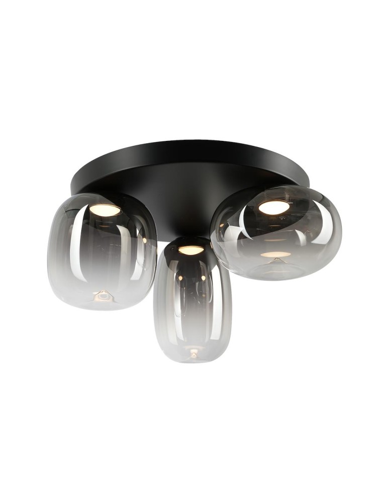 Scandinavian style ceiling lamps - Milagro VASO SMOKED 12W ceiling lamp ML1412 - product kolory-swiatla.pl 6