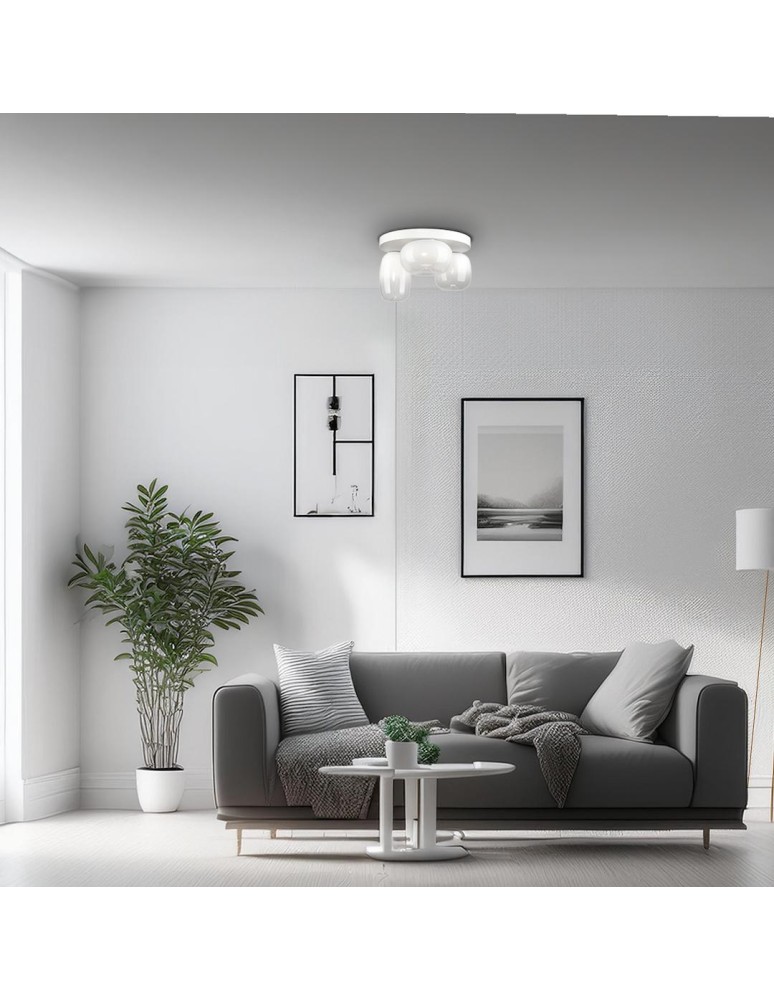 Scandinavian style ceiling lamps - Milagro VASO WHITE 12W ceiling lamp ML1413 - product kolory-swiatla.pl 3