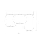 Scandinavian style ceiling lamps - Milagro VASO WHITE 12W ceiling lamp ML1413 - product 5