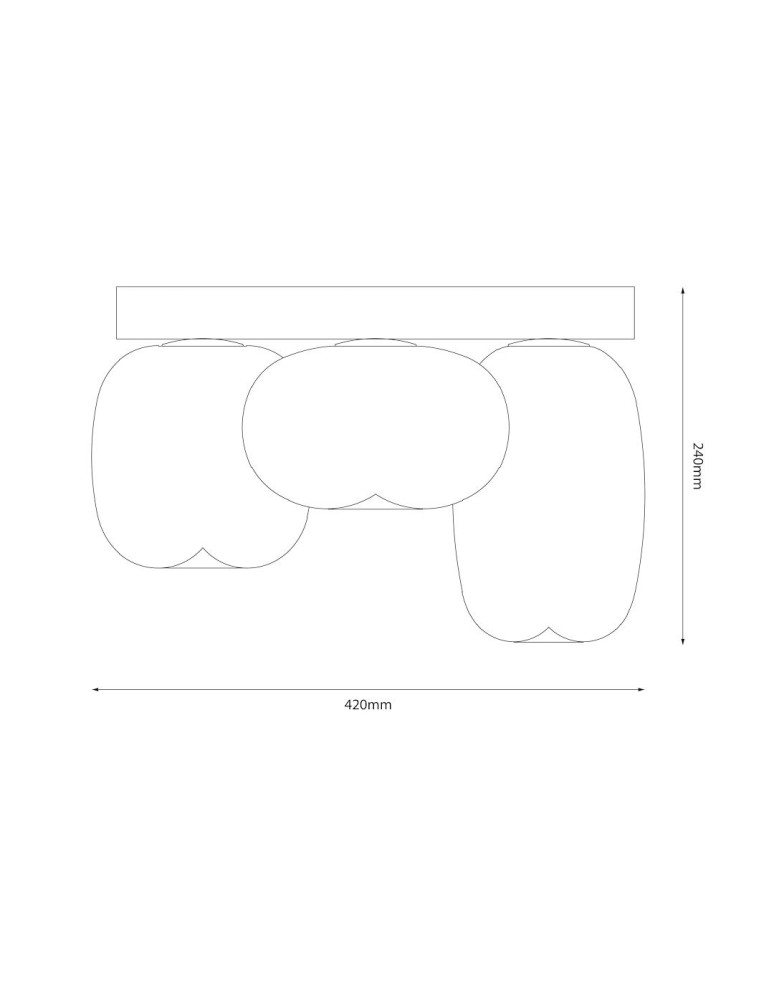 Scandinavian style ceiling lamps - Milagro VASO WHITE 12W ceiling lamp ML1413 - product kolory-swiatla.pl 5