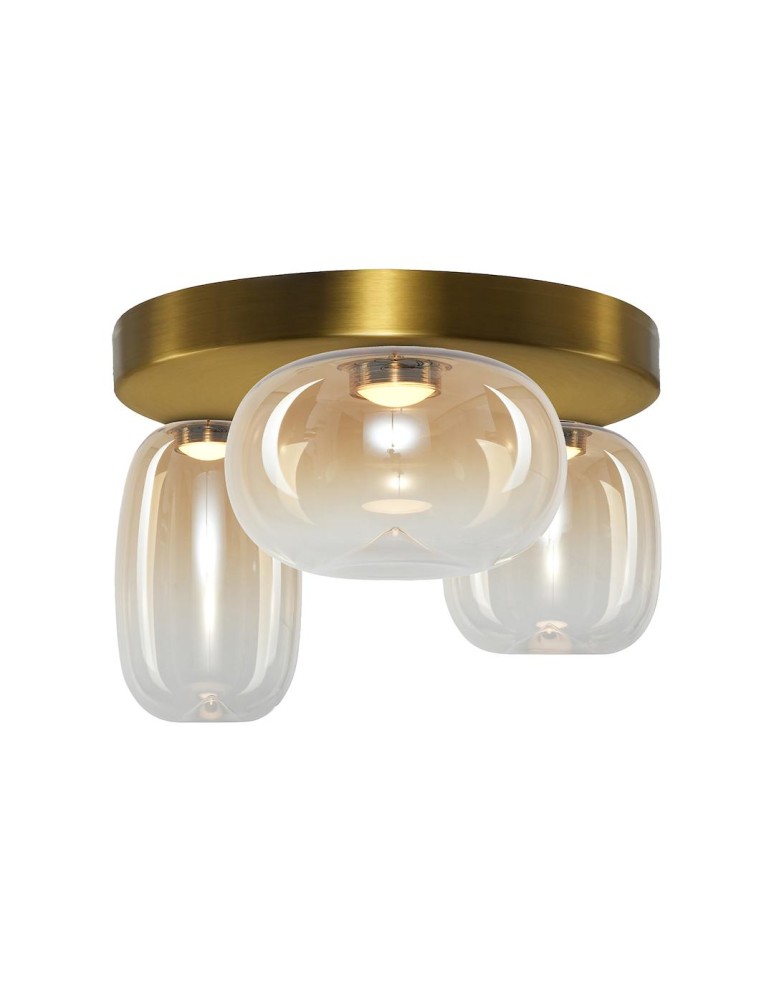 Scandinavian style ceiling lamps - Milagro VASO AMBER 12W ceiling lamp ML1414 - product kolory-swiatla.pl 1