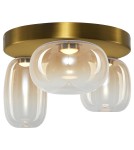 Scandinavian style ceiling lamps - Milagro VASO AMBER 12W ceiling lamp ML1414 - product 2