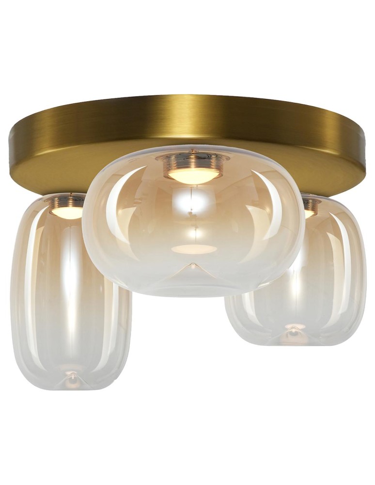 Scandinavian style ceiling lamps - Milagro VASO AMBER 12W ceiling lamp ML1414 - product kolory-swiatla.pl 2