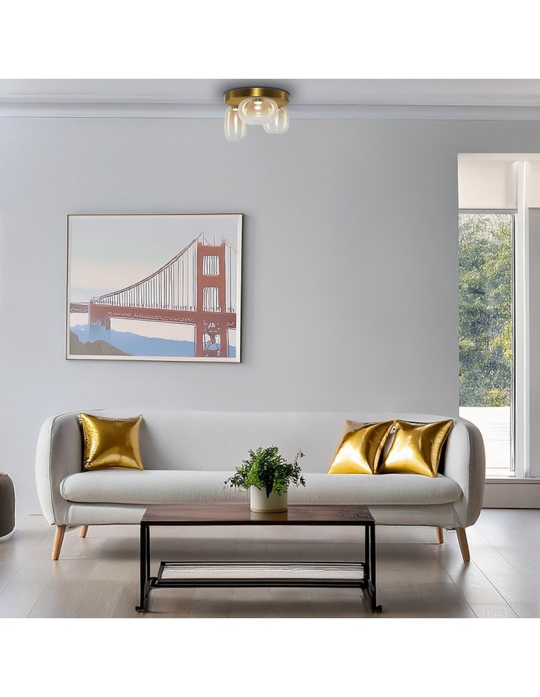 Scandinavian style ceiling lamps - Milagro VASO AMBER 12W ceiling lamp ML1414 - product kolory-swiatla.pl 4