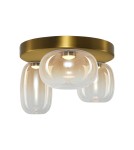 Scandinavian style ceiling lamps - Milagro VASO AMBER 12W ceiling lamp ML1414 - product 6