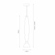 Milagro Lampa wisząca LUCCO smoked 18W ML1415