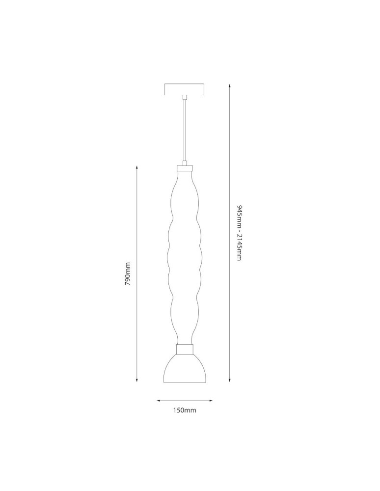 Single pendant lamps - Milagro LUCCO smoked 18W pendant lamp ML1415 - product kolory-swiatla.pl 5