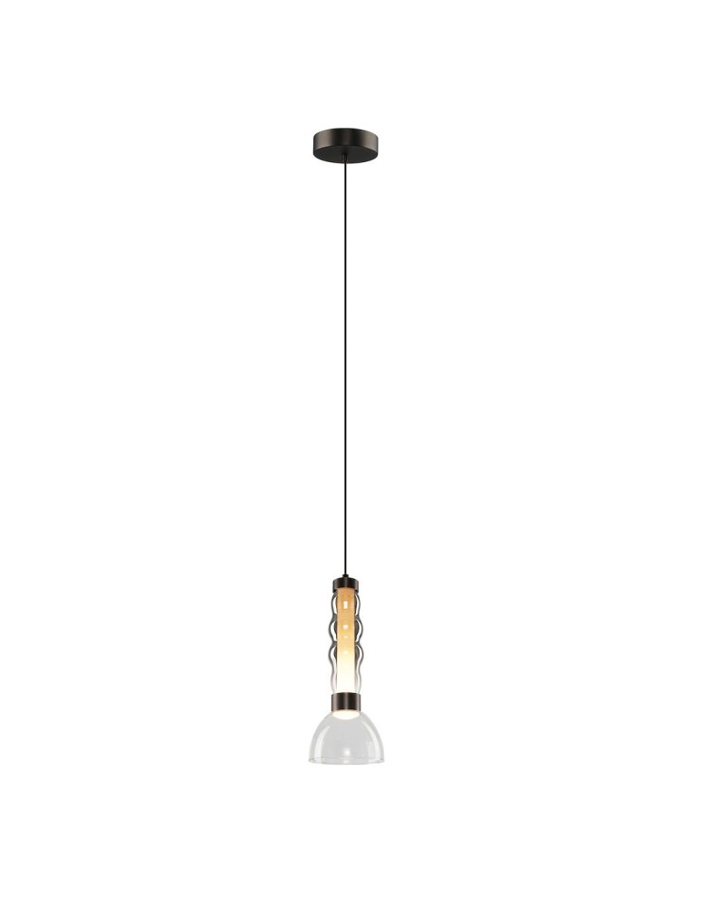 Single pendant lamps - Milagro LUCCO smoked 13W pendant lamp ML1417 - product kolory-swiatla.pl 1
