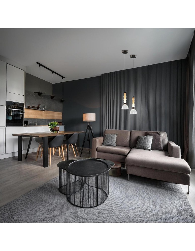 Single pendant lamps - Milagro LUCCO smoked 13W pendant lamp ML1417 - product kolory-swiatla.pl 3