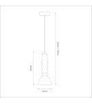 Single pendant lamps - Milagro LUCCO smoked 13W pendant lamp ML1417 - product 5