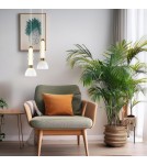 Single pendant lamps - Milagro LUCCO amber 13W pendant lamp ML1418 - product 3