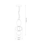 Single pendant lamps - Milagro ASCOLI 18W LED pendant lamp ML1420 - product 5