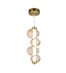 Single pendant lamps - Milagro BOLLA GOLD 17W LED pendant lamp ML1422 - product 1