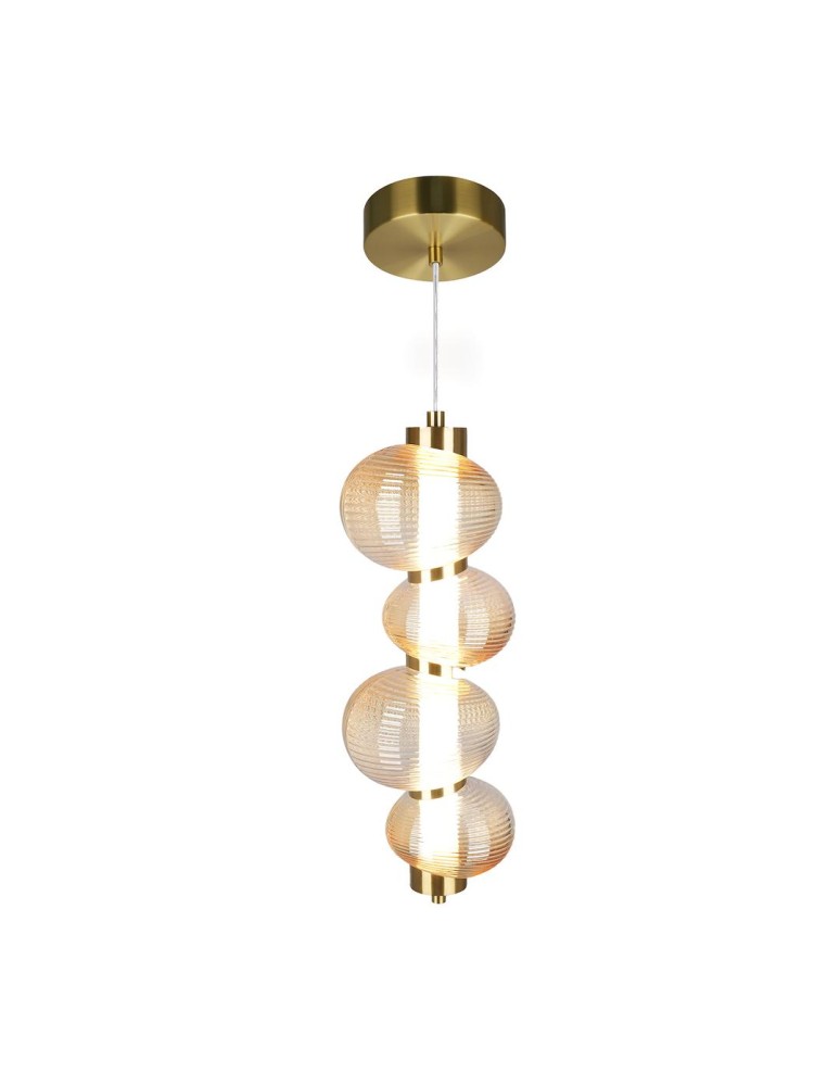 Single pendant lamps - Milagro BOLLA GOLD 17W LED pendant lamp ML1422 - product kolory-swiatla.pl 1