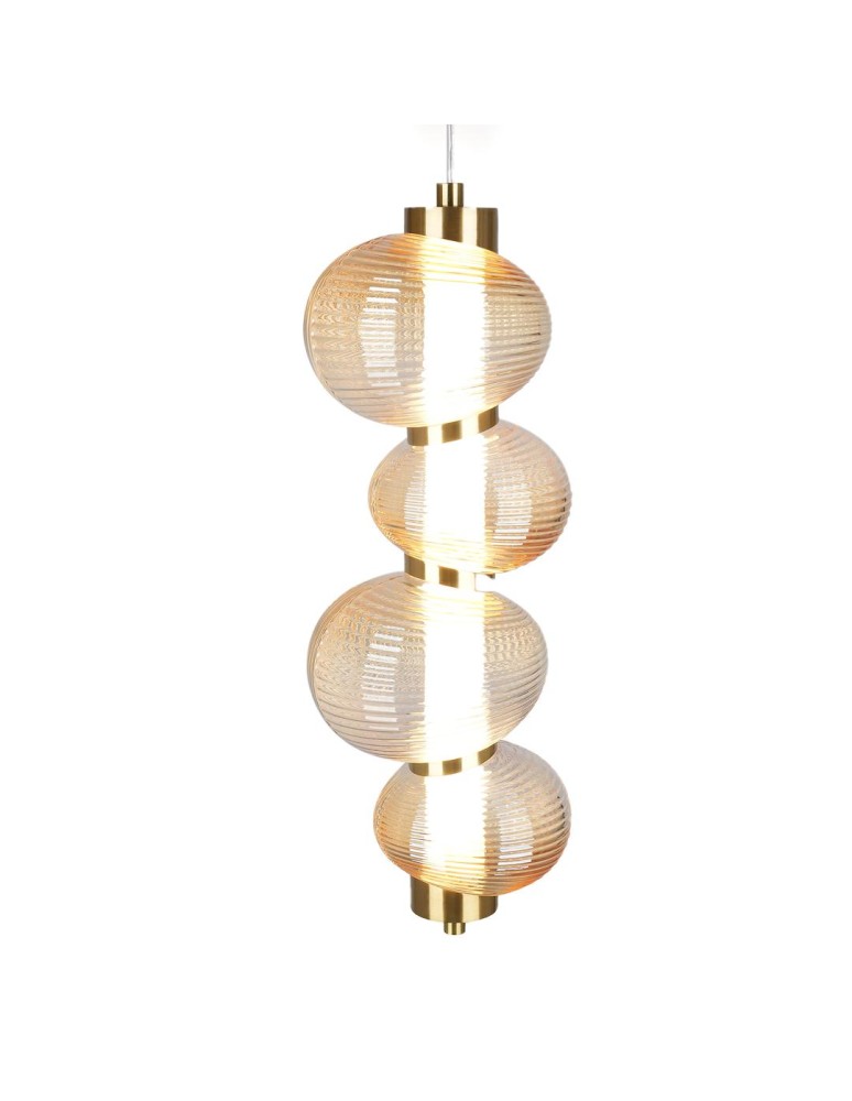 Single pendant lamps - Milagro BOLLA GOLD 17W LED pendant lamp ML1422 - product kolory-swiatla.pl 2