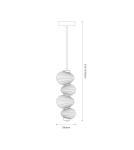 Single pendant lamps - Milagro BOLLA GOLD 17W LED pendant lamp ML1422 - product 5