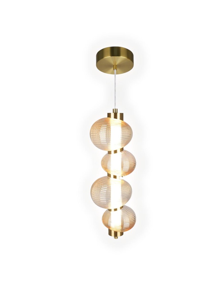 Single pendant lamps - Milagro BOLLA GOLD 17W LED pendant lamp ML1422 - product kolory-swiatla.pl 6