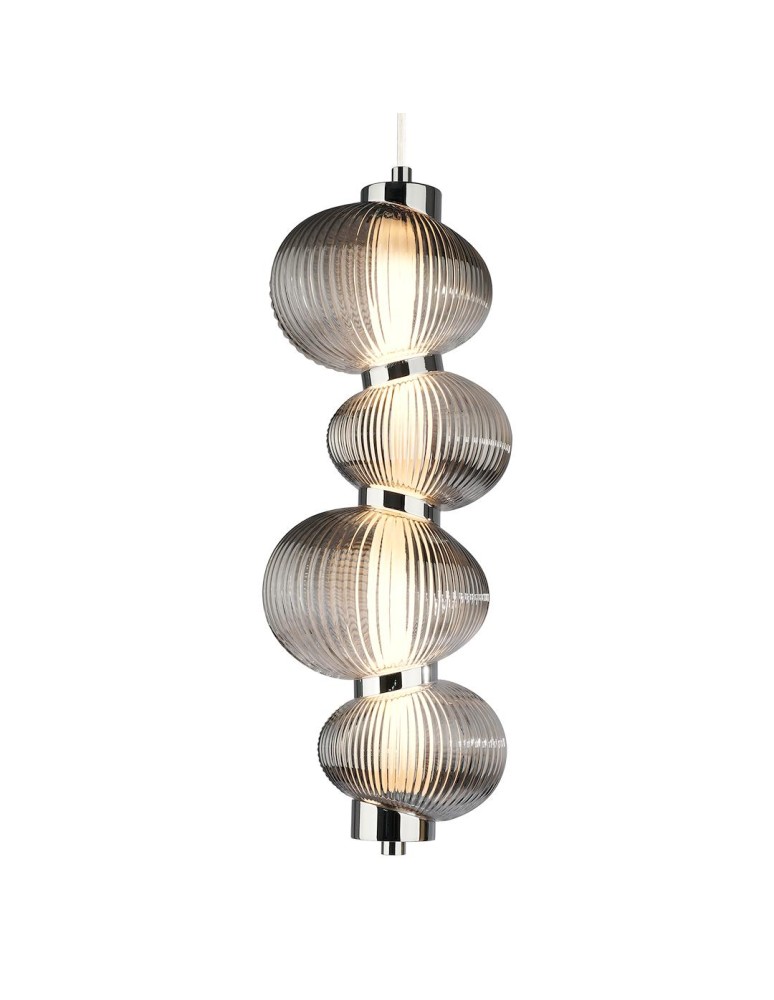 Single pendant lamps - Milagro BOLLA SMOKED 17W LED pendant lamp ML1423 - product kolory-swiatla.pl 2