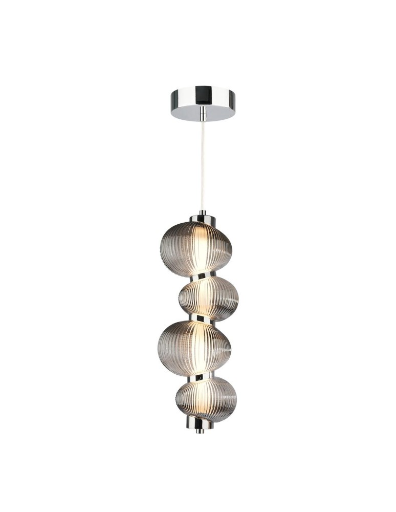 Single pendant lamps - Milagro BOLLA SMOKED 17W LED pendant lamp ML1423 - product kolory-swiatla.pl 6